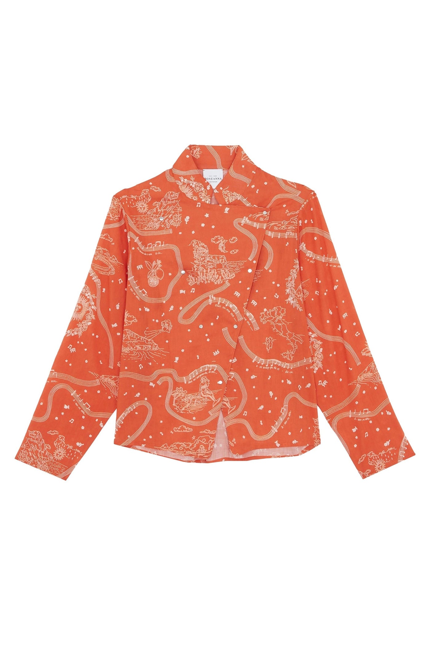 Bianca patterned blouse - Earth