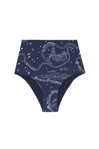 Bas de maillot de bain Dory à motif - Marine