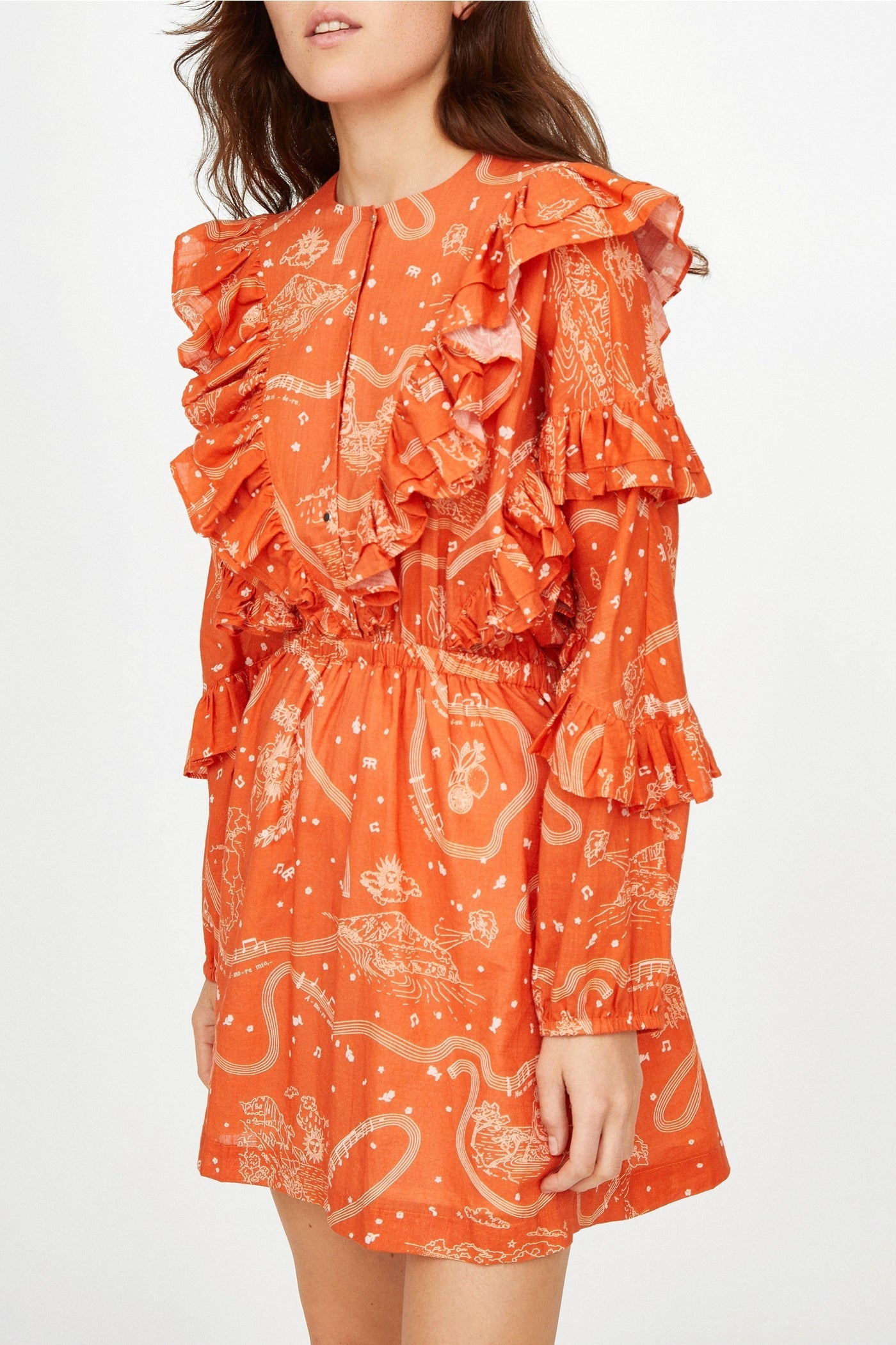 Robe courte Daily à motif - Marine