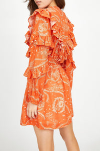 Robe courte Daily à motif - Marine