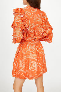 Daily patterned short dress - Terre