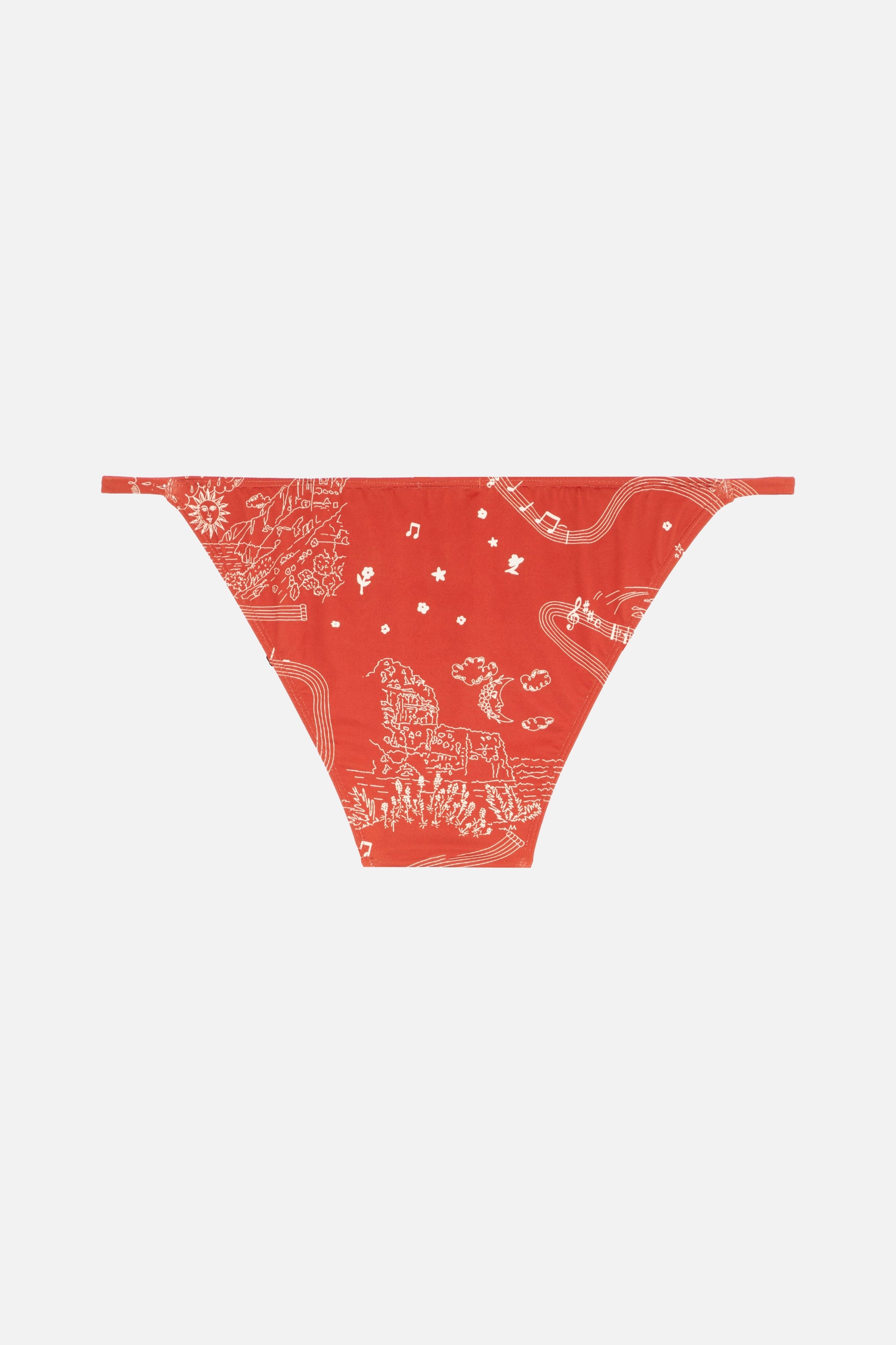 Five motif bikini bottoms - Earth