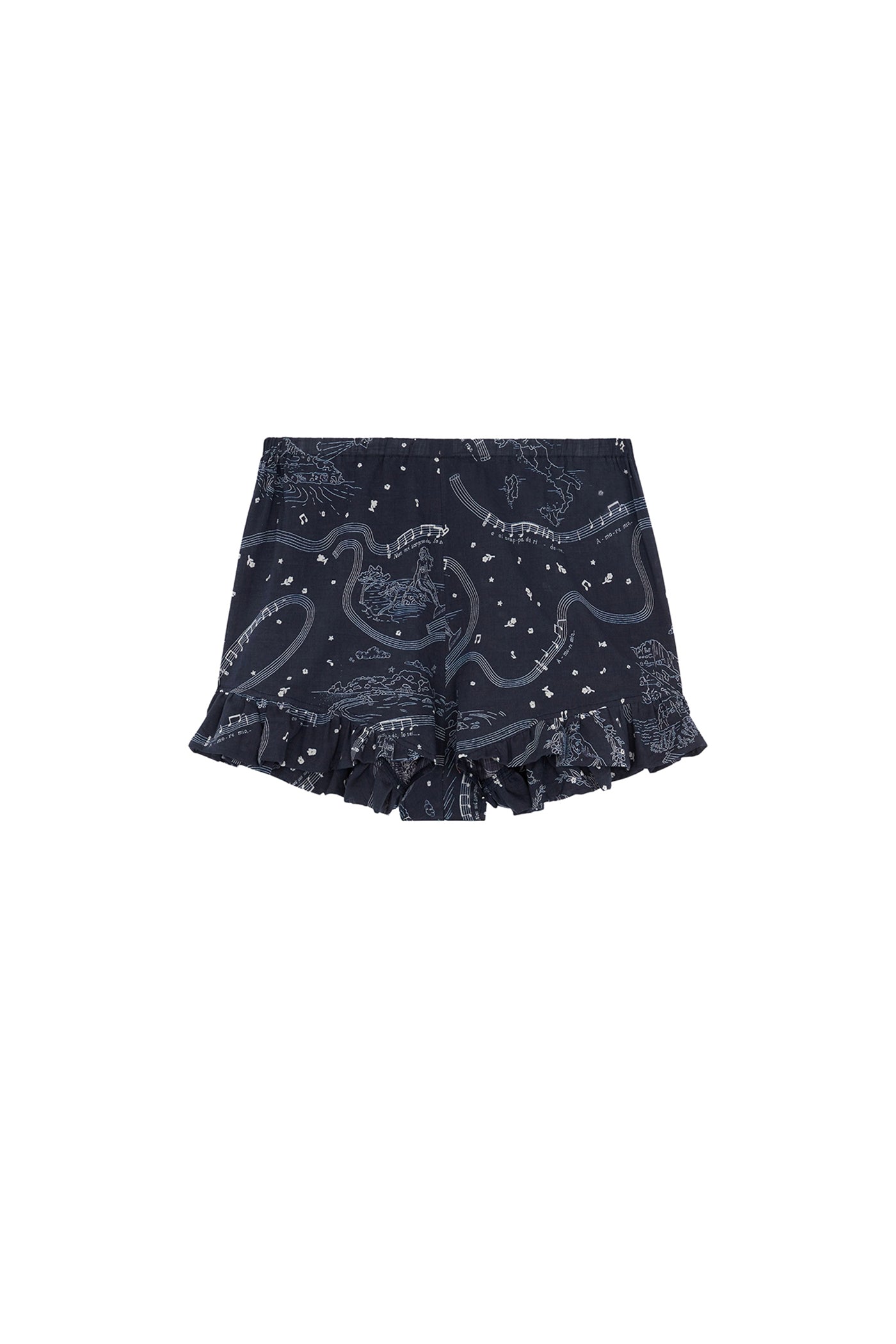 Patterned Rod shorts - Navy