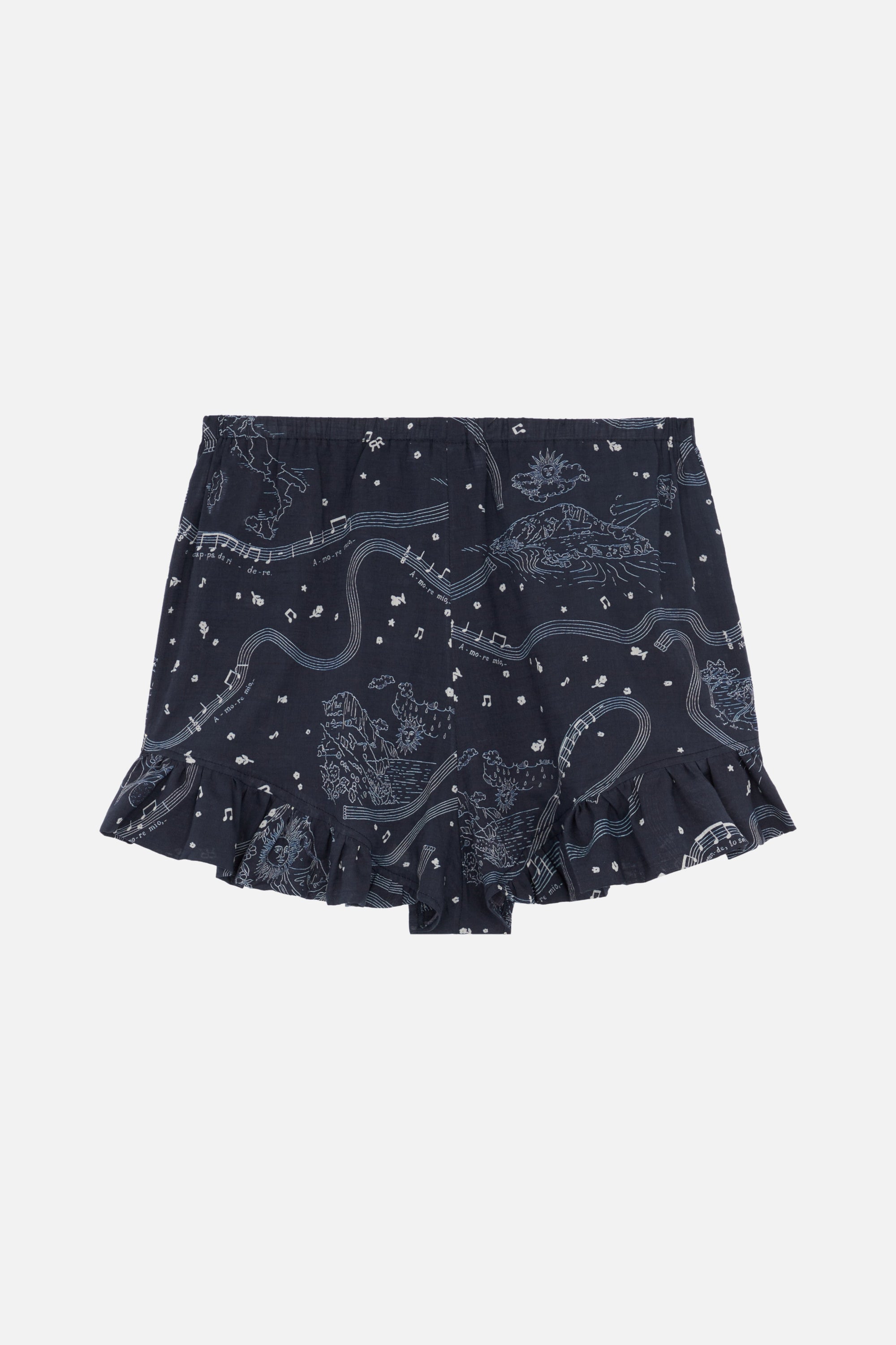 Patterned Rod shorts - Navy