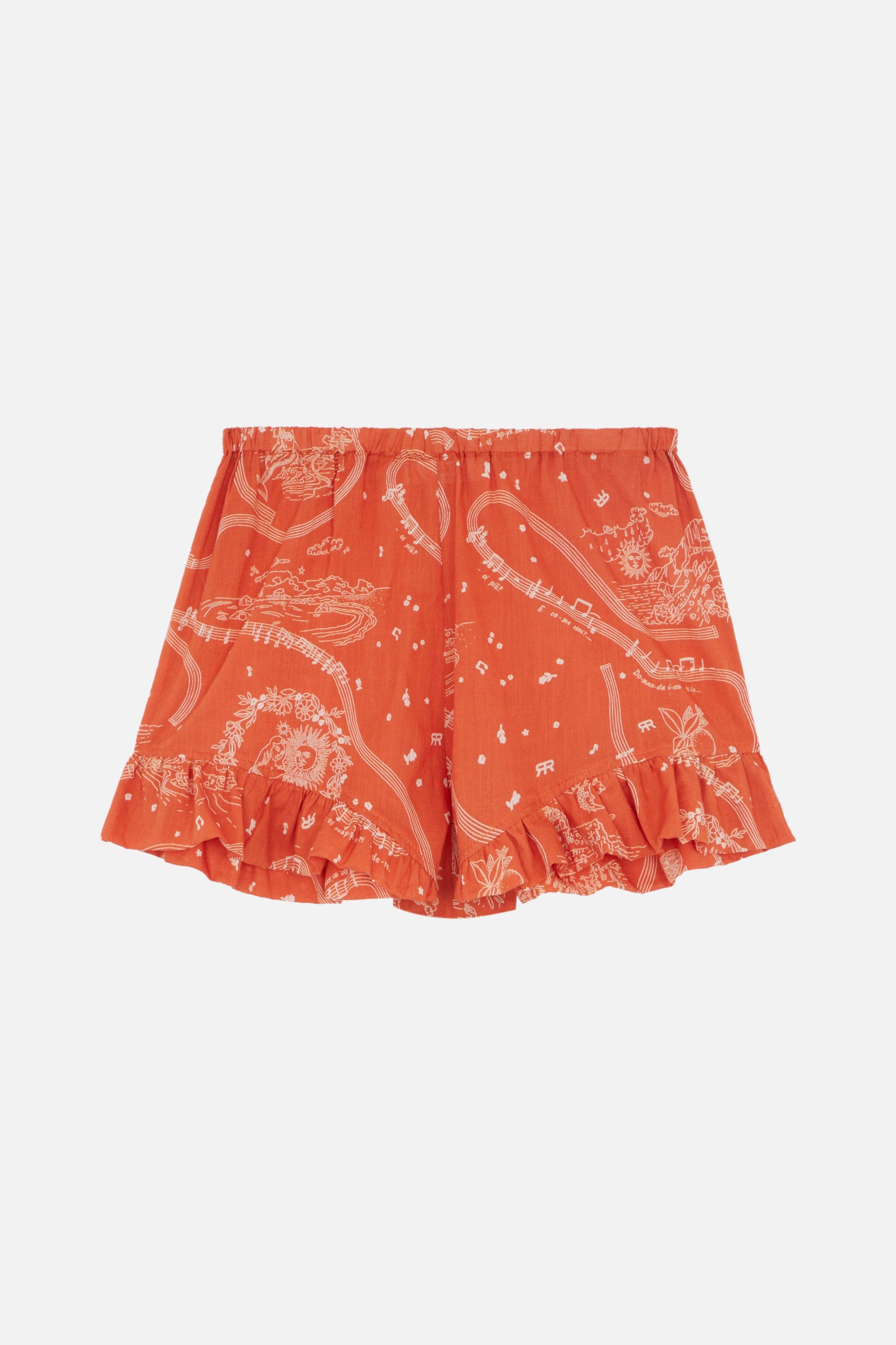 Patterned Rod shorts - Earth