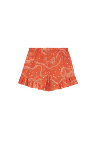 Patterned Rod shorts - Earth