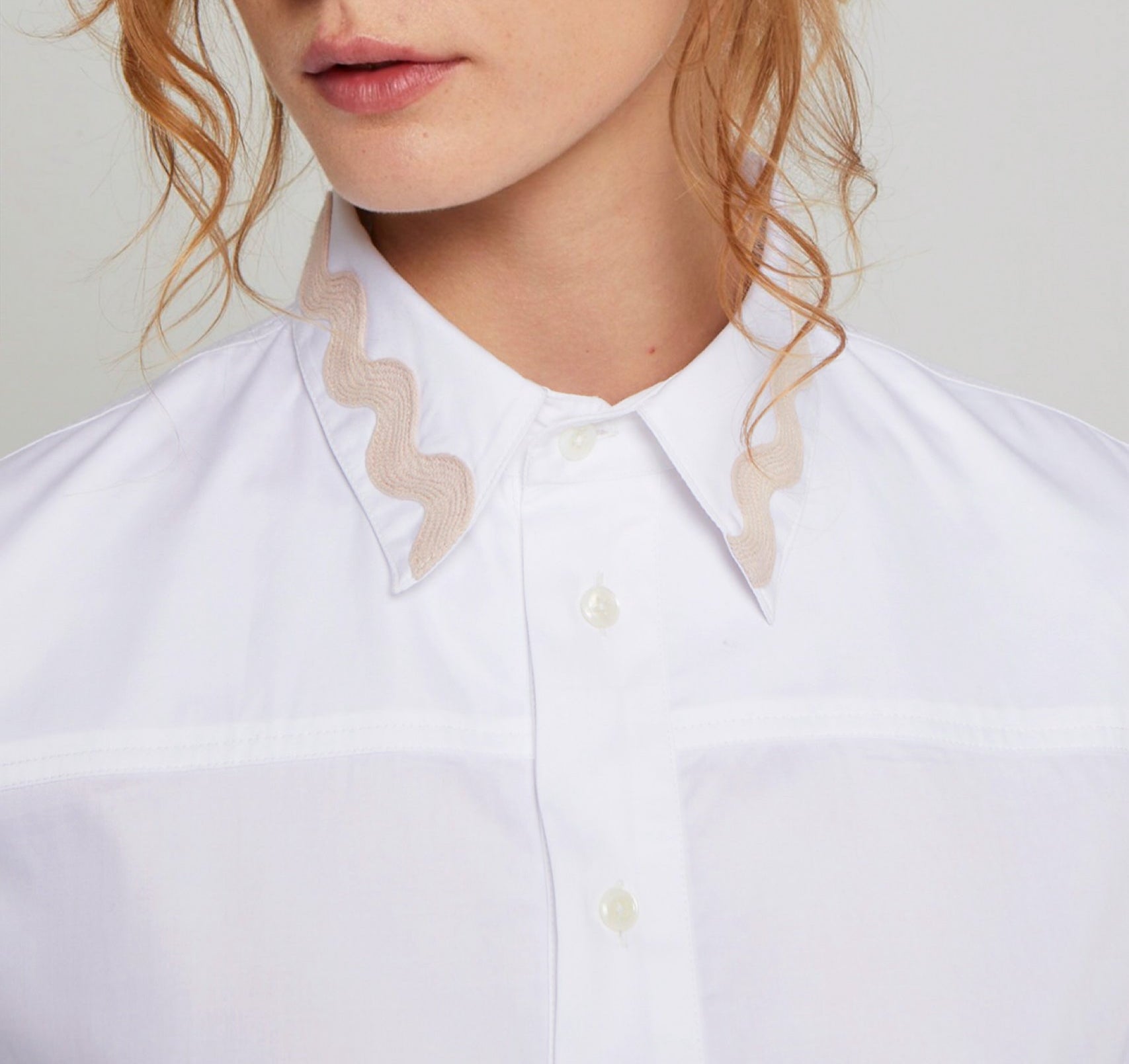 Robe Cali coupe droite courte - White