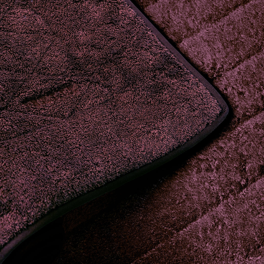 Unito cotton towels - Plum