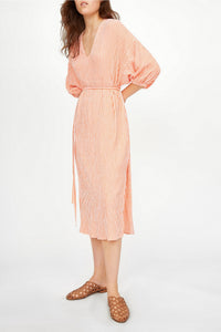 Robe midi Fine Melina - Mandarine