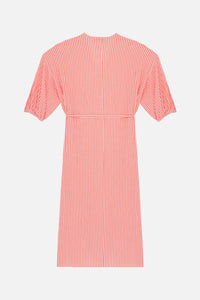 Robe midi Fine Melina - Mandarine