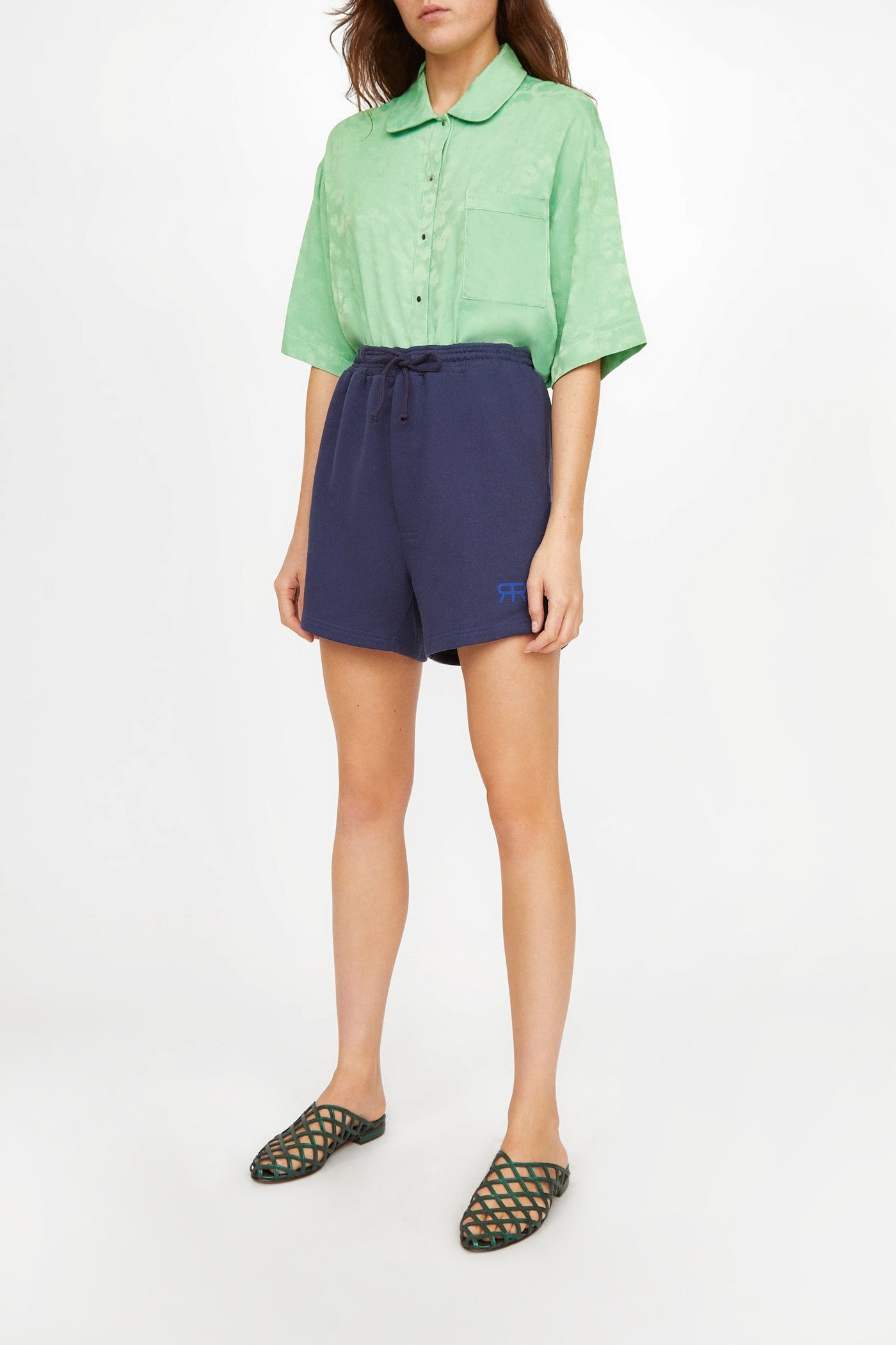 Dan cotton shorts - Navy