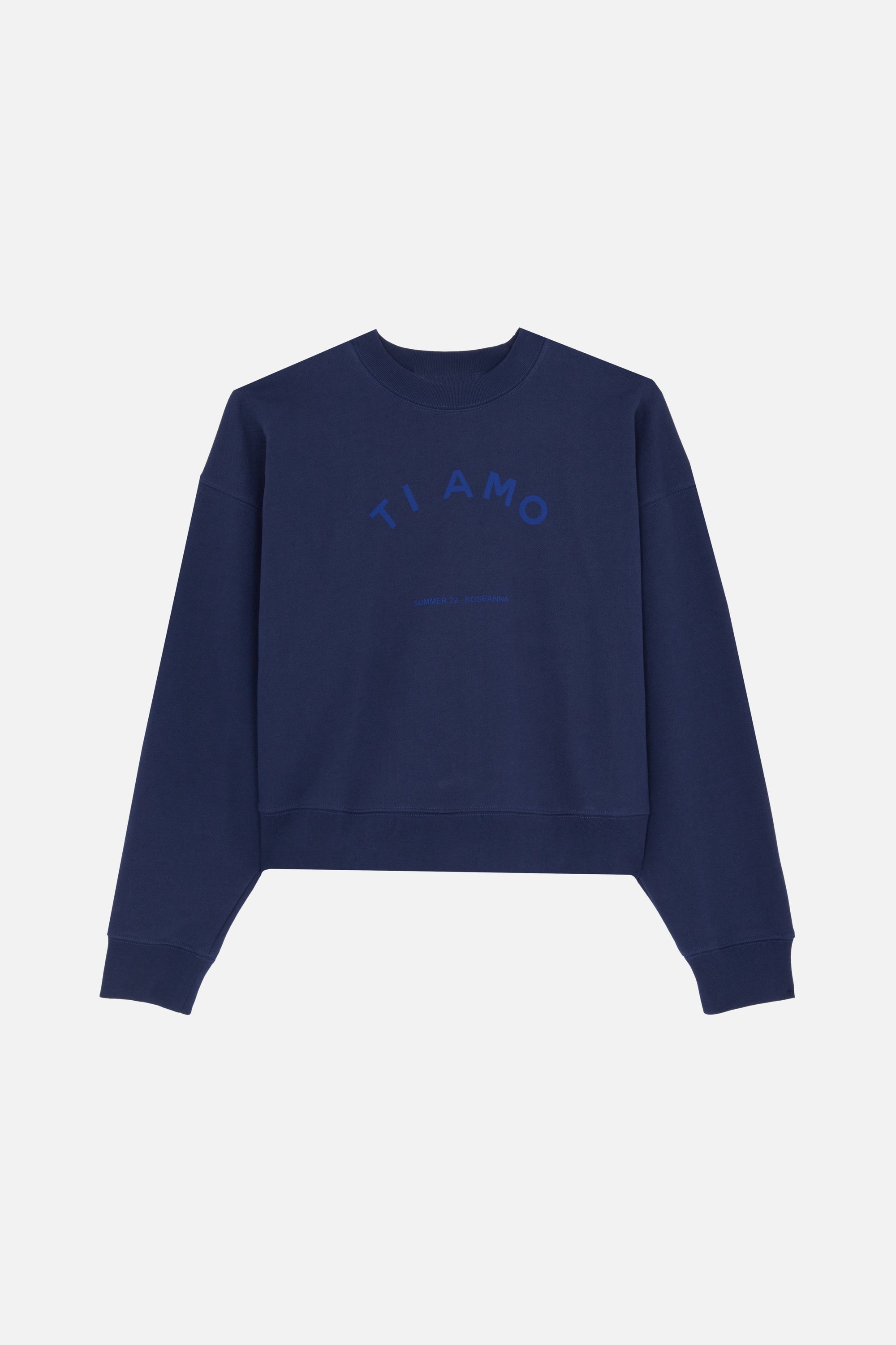 Sweatshirt Ti Amo en coton - Marine