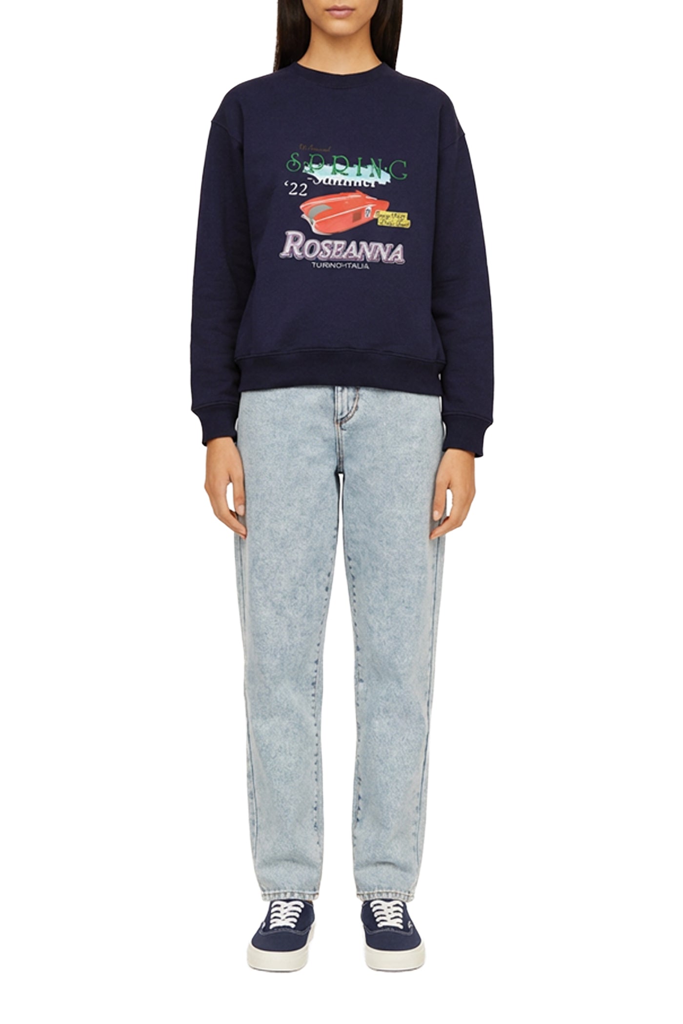 Louis Mollino cotton sweatshirt - Navy