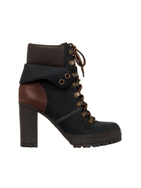 BASEPLUS_Black ANKLE BOOTS - Black