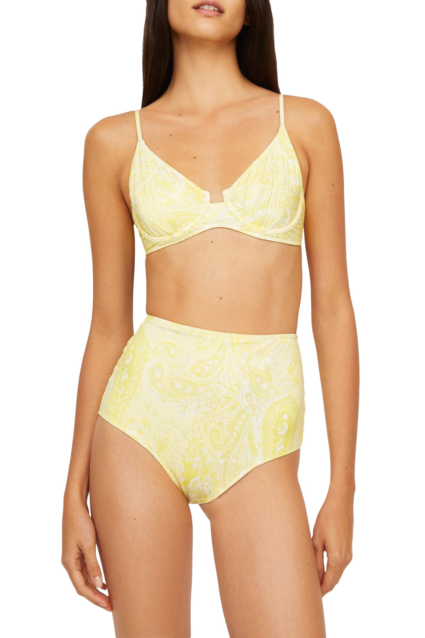 Haut de maillot Boy à motif paisley - Soleil