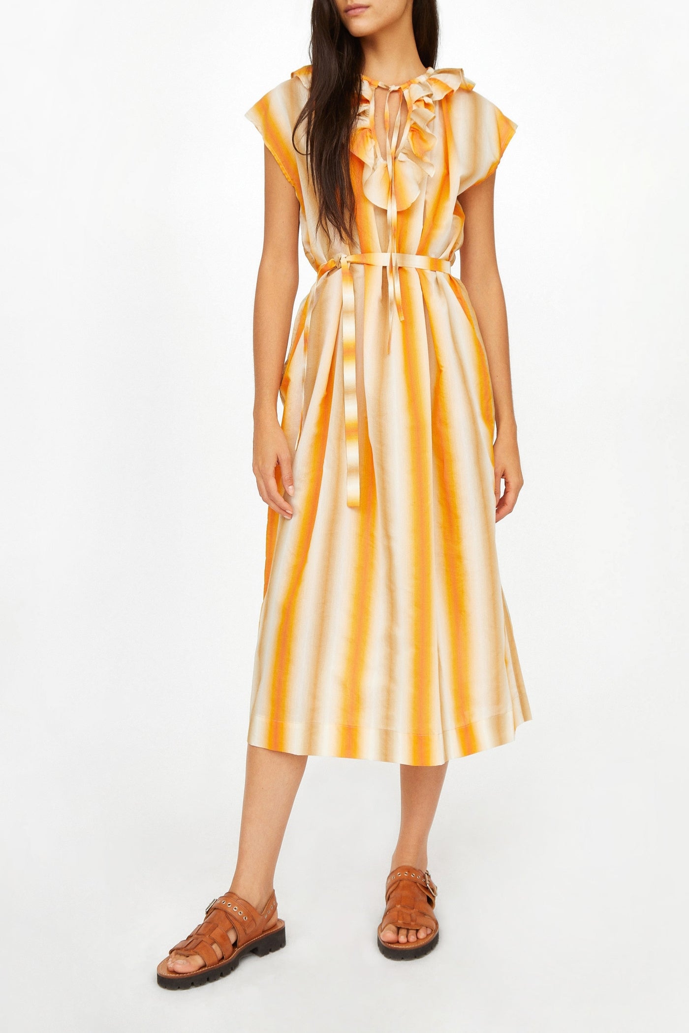 Robe midi Rio Parasol - Mandarine