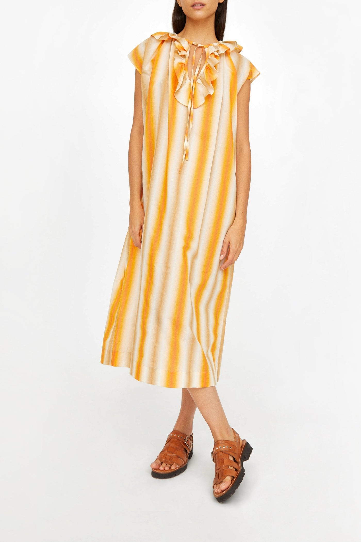 Robe midi Rio Parasol - Mandarine