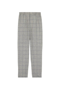 Pantalon Bloom à carreaux en laine et lin - Nuage
