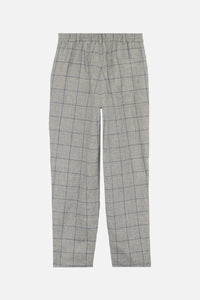 Pantalon Bloom à carreaux en laine et lin - Nuage