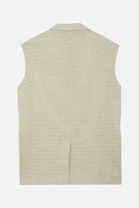 Kent jacket in raffia - Greige