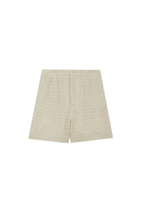 Laura shorts in raffia - Greige