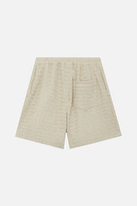 Laura shorts in raffia - Greige