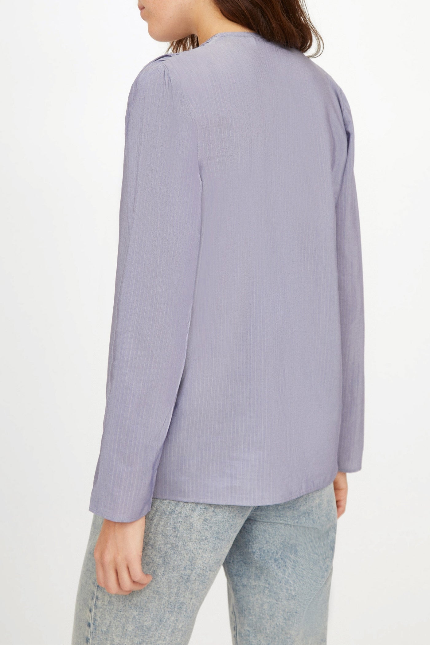 Blouse Doris en rayures - Denim