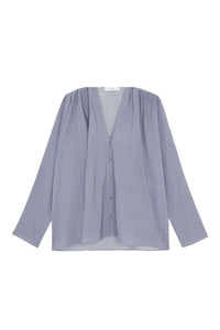 Blouse Doris en rayures - Denim
