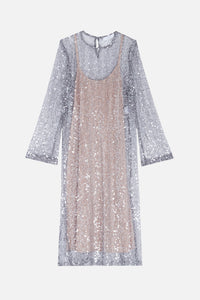 Robe midi Hugo à sequins - Argent
