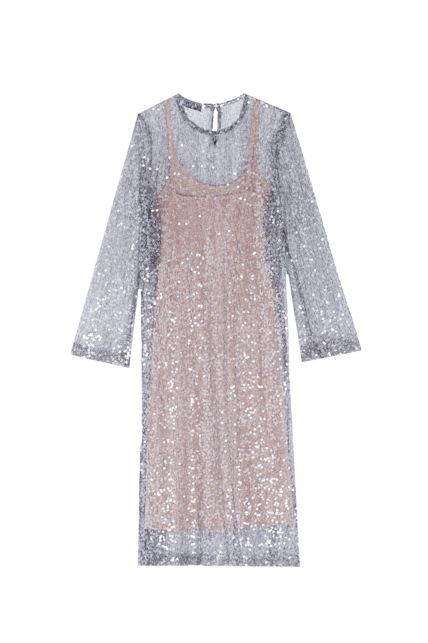 Robe midi Hugo à sequins - Argent