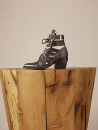 Bottines Rylee en cuir - Pearly Black