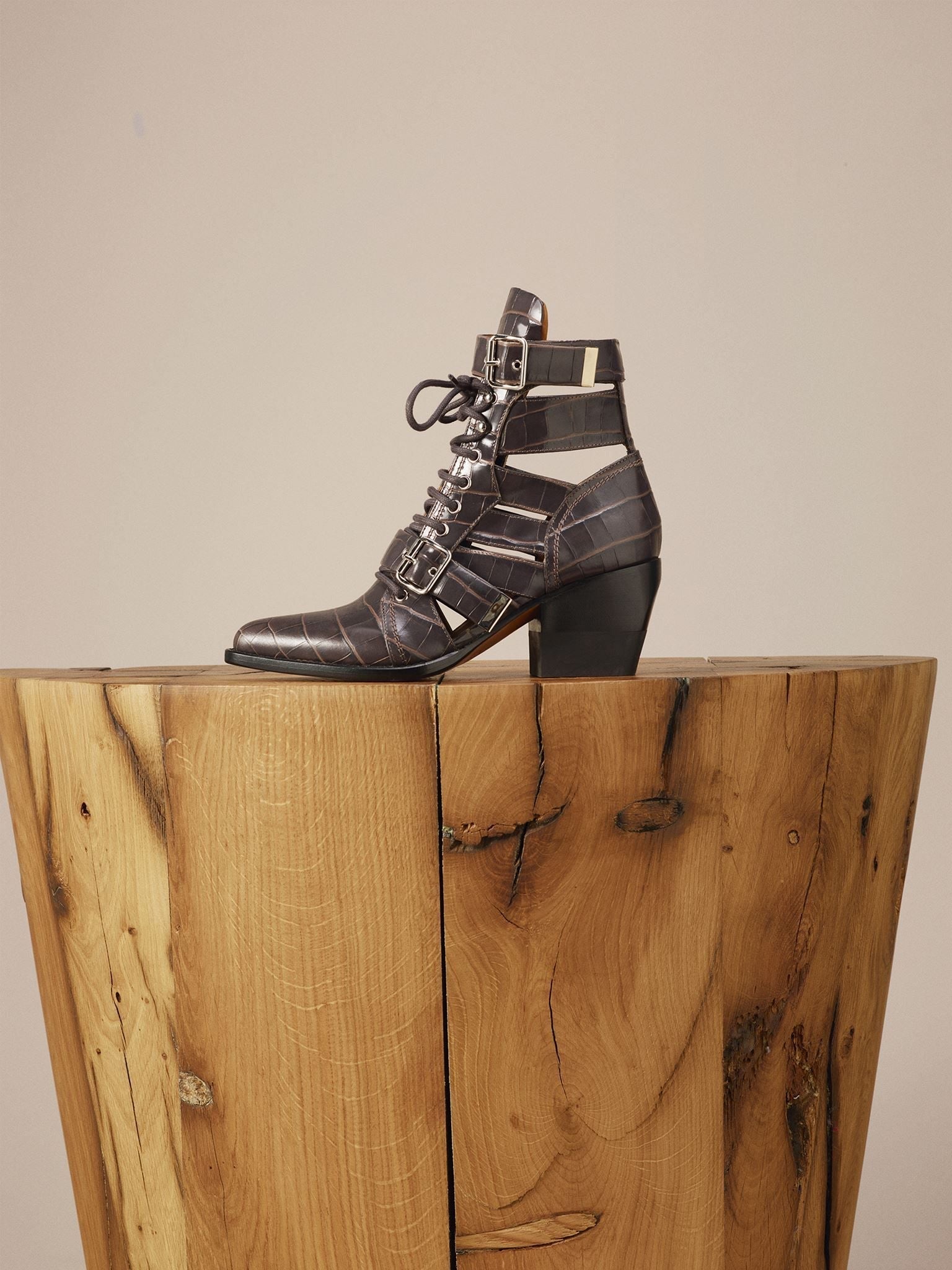 Bottines Rylee en cuir - Pearly Black