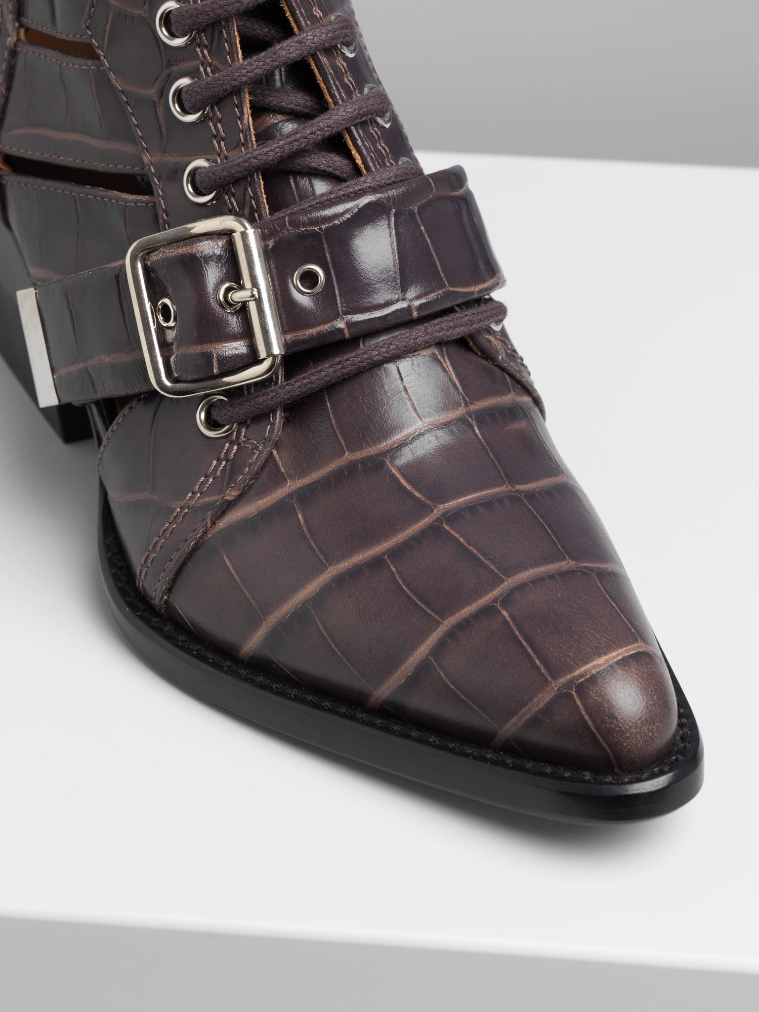 Bottines Rylee en cuir - Pearly Black
