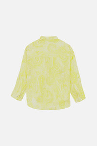 Chemise Valley à motif paisley en soie - Soleil