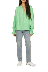 Ava print blouse - Pistachio