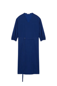 Robe midi Fine Melina - Marine