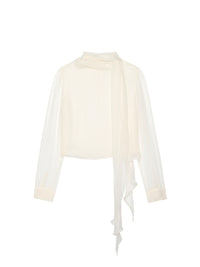 THE WISP TIE BLOUSECREAM