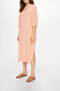 Robe midi Fine Melina - Marine