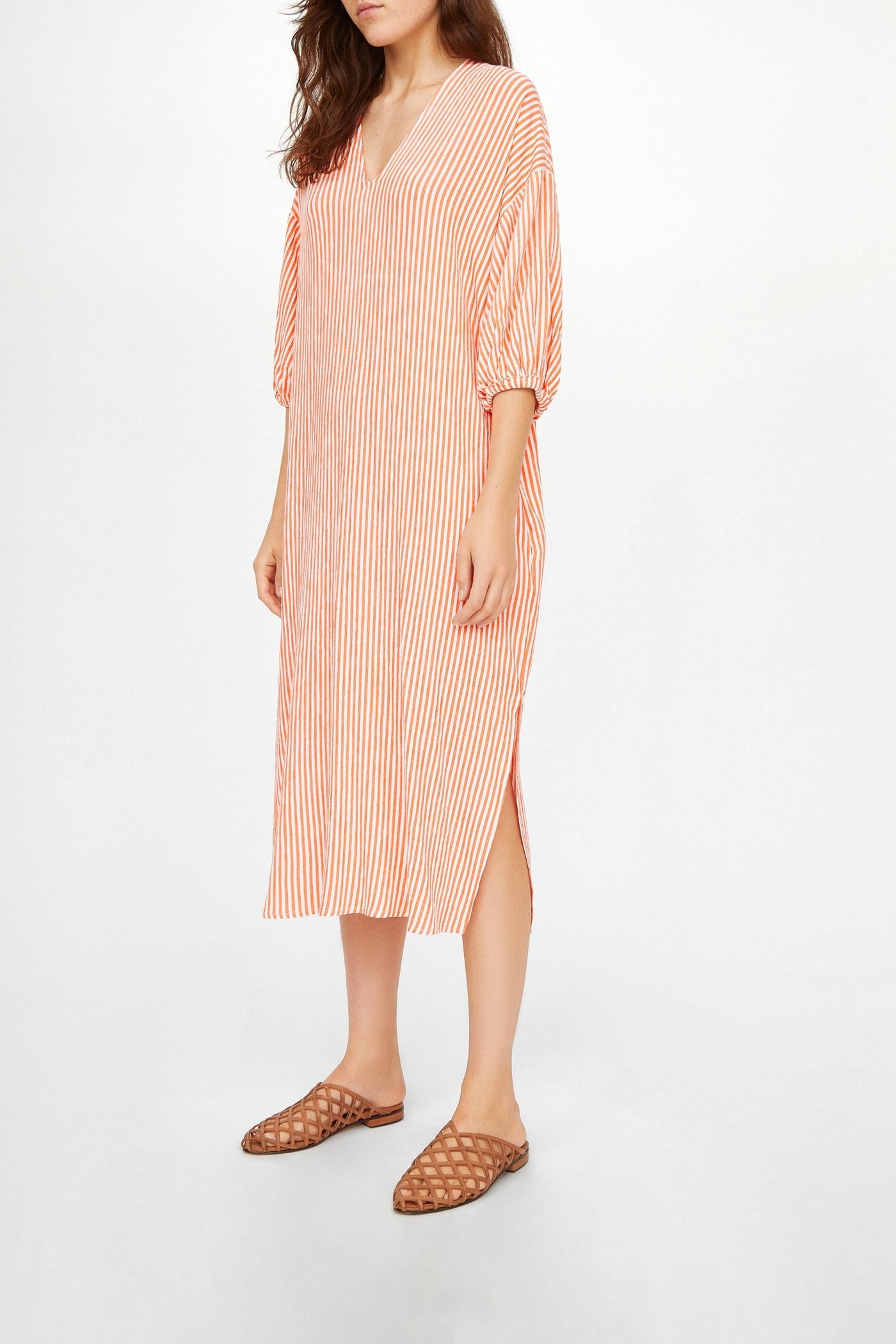 Robe midi Fine Melina - Marine