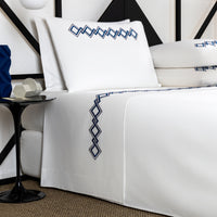 TWIST EMBROIDERY / DOUBLE KING PARURE DE LIT AVEC 2 TAIES D'OREILLER 50X80