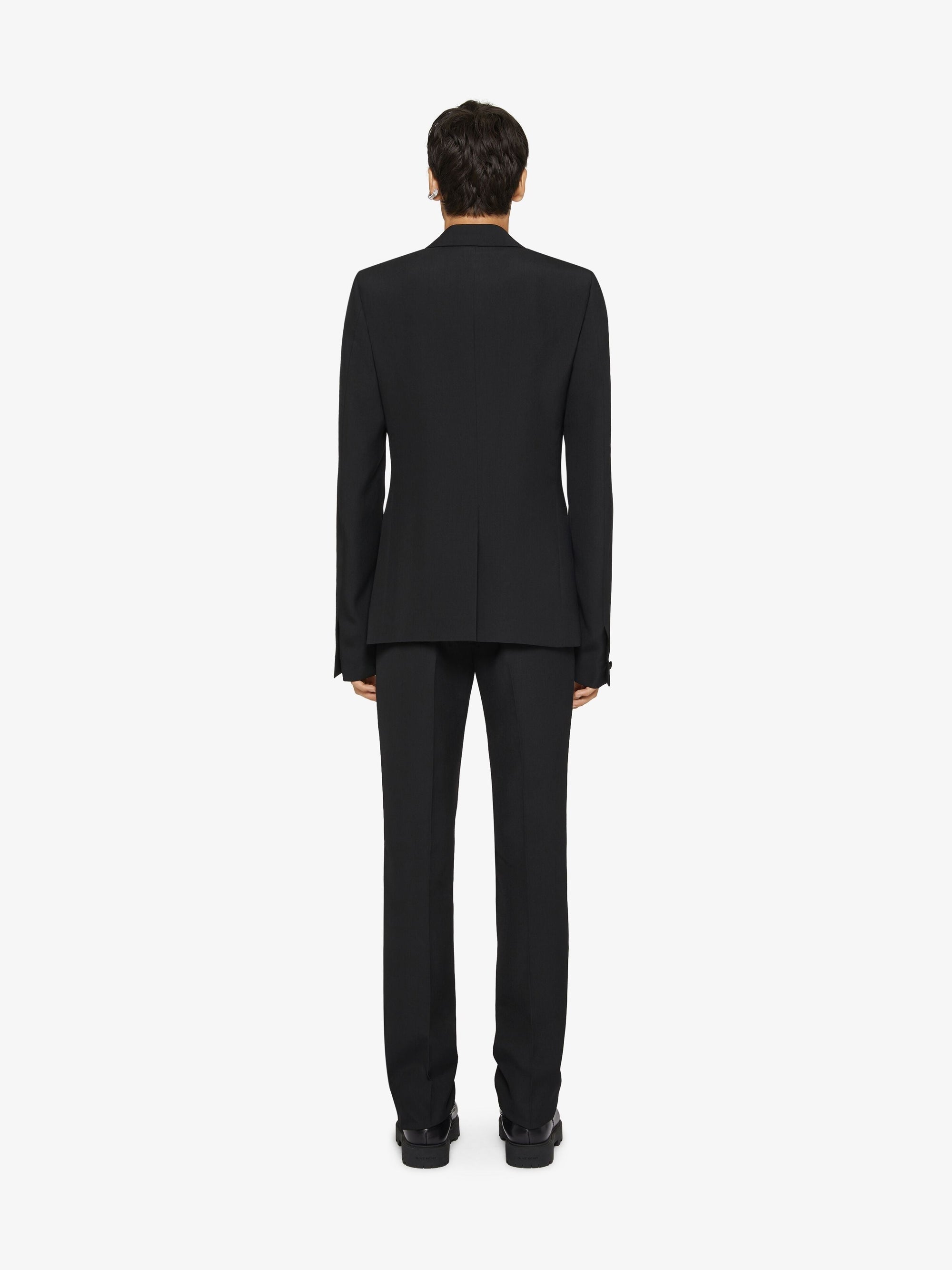 EXTRA FITTED JACKET SATIN PEAK LAPEL