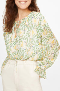 Blouse Ava à motif papillon - Rouge