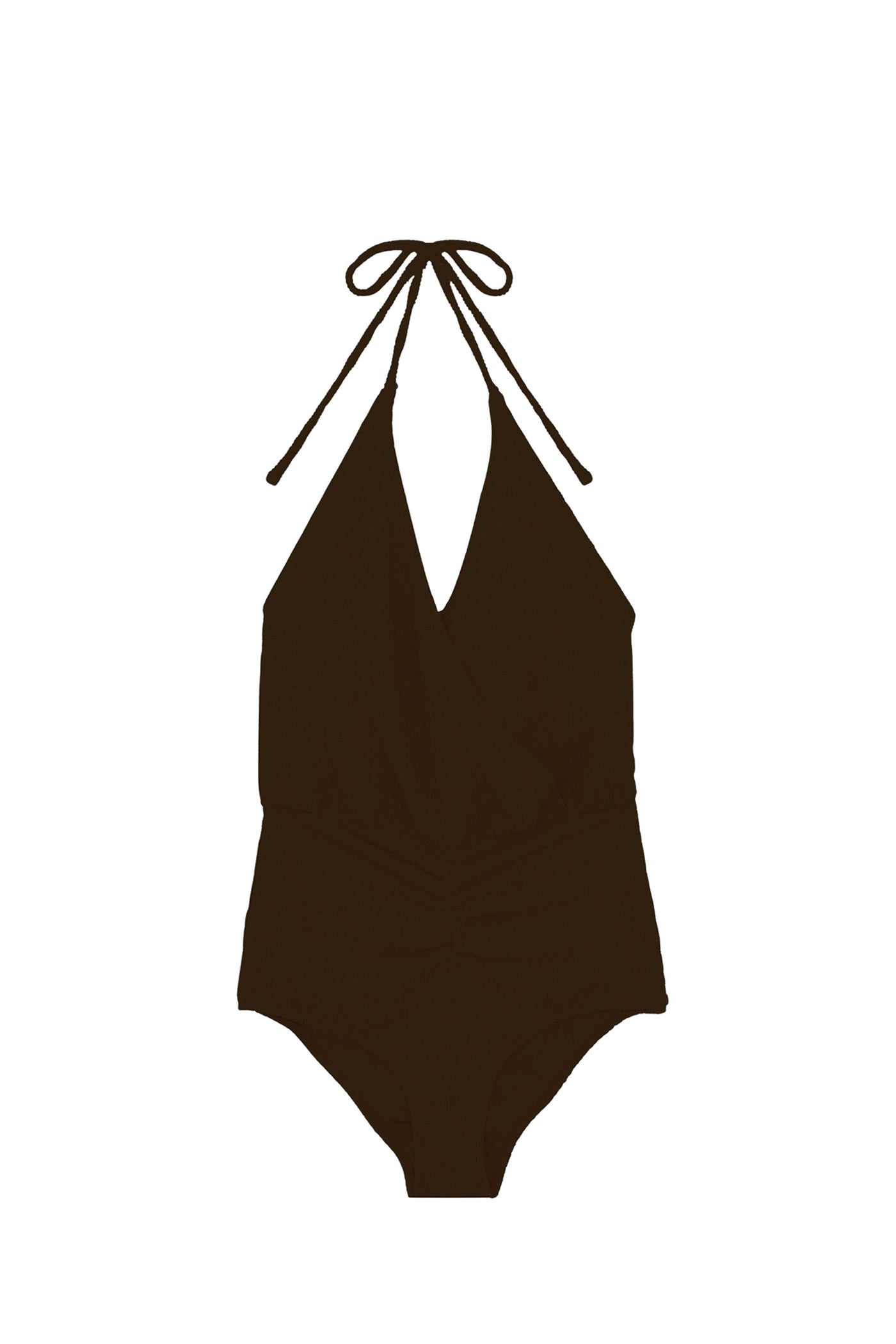 Falcon embossed-effect swimming costume - Black