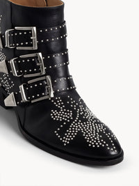 BASEPLUS_Black Silver ANKLE BOOT - Black Silver