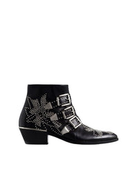 BASEPLUS_Black Silver ANKLE BOOT - Black Silver