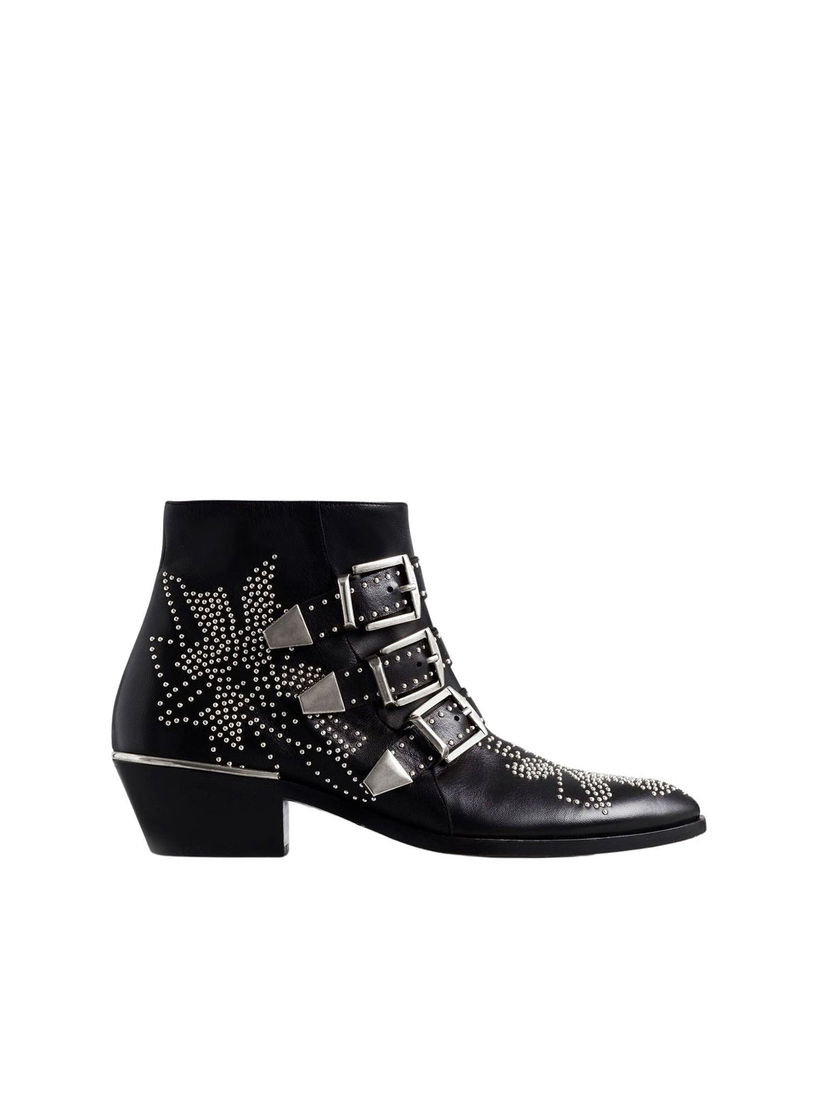 BASEPLUS_Black Silver ANKLE BOOT - Black Silver