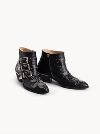 BASEPLUS_Black Silver ANKLE BOOT - Black Silver