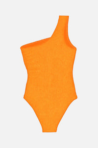 Maillot de bain Milo à effet gauffré - Mandarine