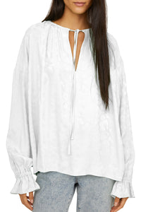 Ava print blouse - Milk