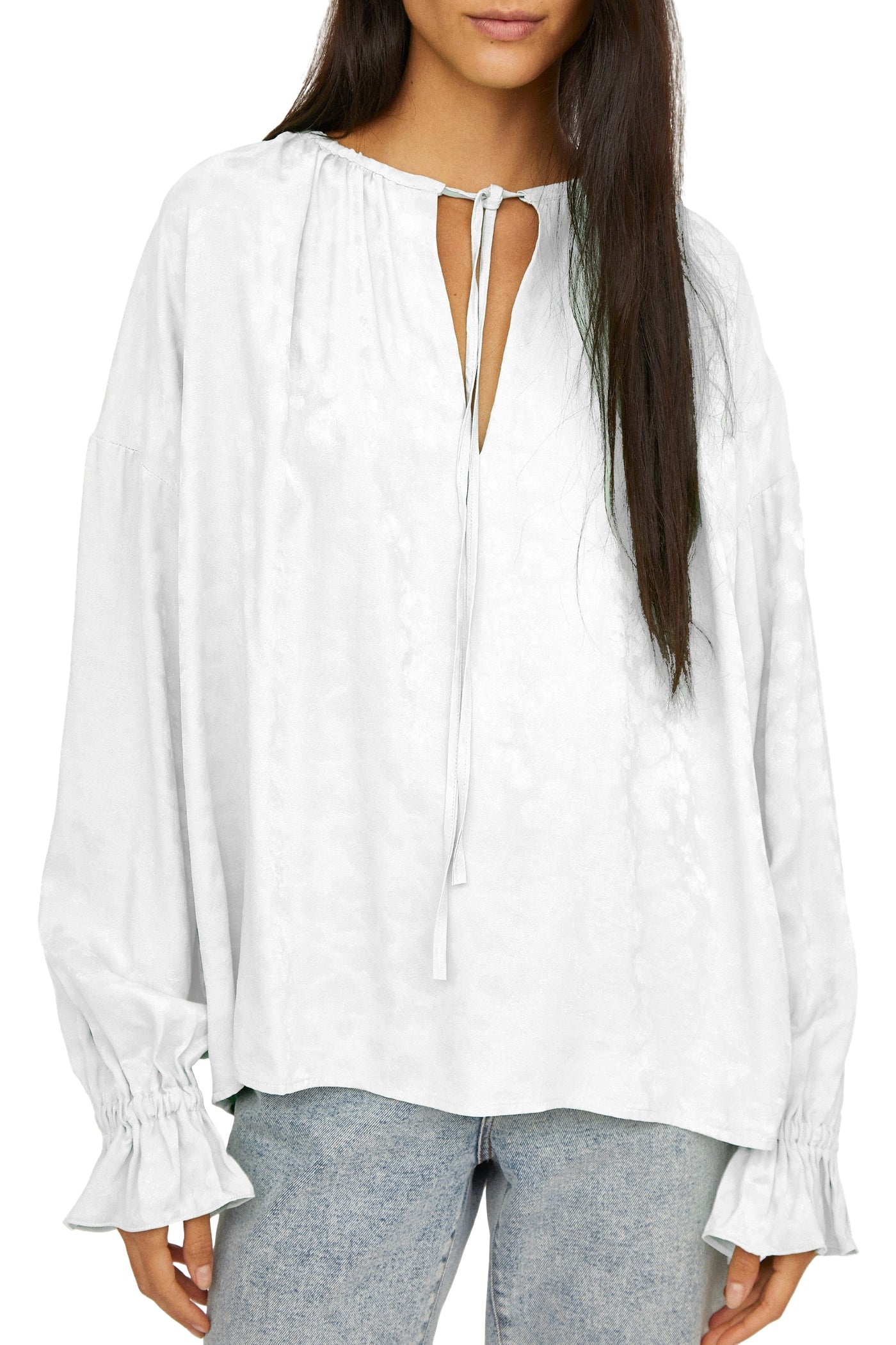 Ava print blouse - Milk